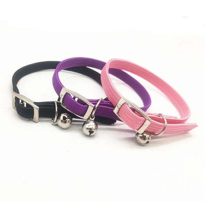 Pet Adjustable Small Collar With Bell