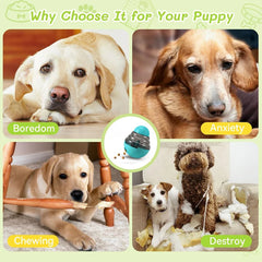 Dog Interactive Food Dispenser Toys Small Dogs Cats Pet IQ Training Improve Kitten Puppy Slow Shaking Leak Feeder Food Container