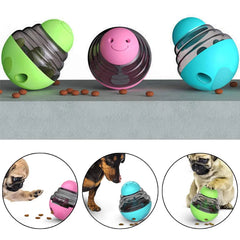 Dog Interactive Food Dispenser Toys Small Dogs Cats Pet IQ Training Improve Kitten Puppy Slow Shaking Leak Feeder Food Container