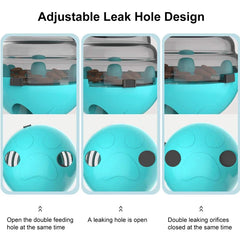 Dog Interactive Food Dispenser Toys Small Dogs Cats Pet IQ Training Improve Kitten Puppy Slow Shaking Leak Feeder Food Container