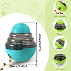 Dog Interactive Food Dispenser Toys Small Dogs Cats Pet IQ Training Improve Kitten Puppy Slow Shaking Leak Feeder Food Container
