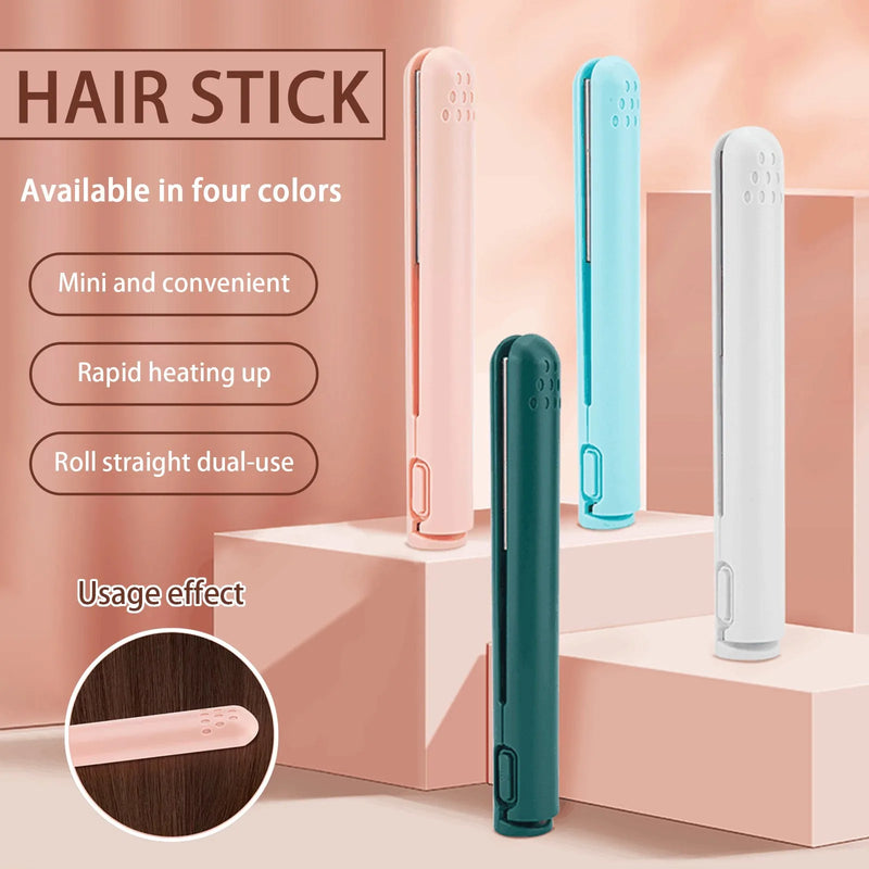 Wireless Hair Straightener For Students,USB Multifunctional Portable Curling Iron,Wireless Hair Straightener for All Hair Types