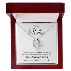 To My Mother, Love Always, Your Son Forever Love Necklace