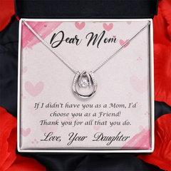 Dear Mom, Love Your Daughter Necklace