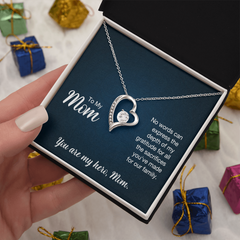 To My Mom, You Are My Hero Forever Love Necklace
