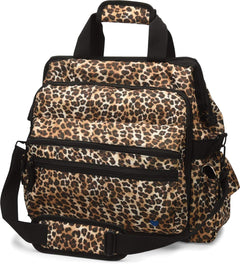 Nurse Mates Ultimate Nursing Bag | Multiple Compartments | Interior Laptop Compartment | Durable Zippers | Cheetah