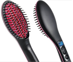 Electric Hair Straightening Brush and Straightener
